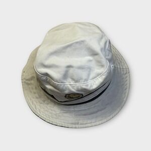 4HEAD Authentic Golf Bucket Hat White Grey Band Emblem Made in Bangladesh